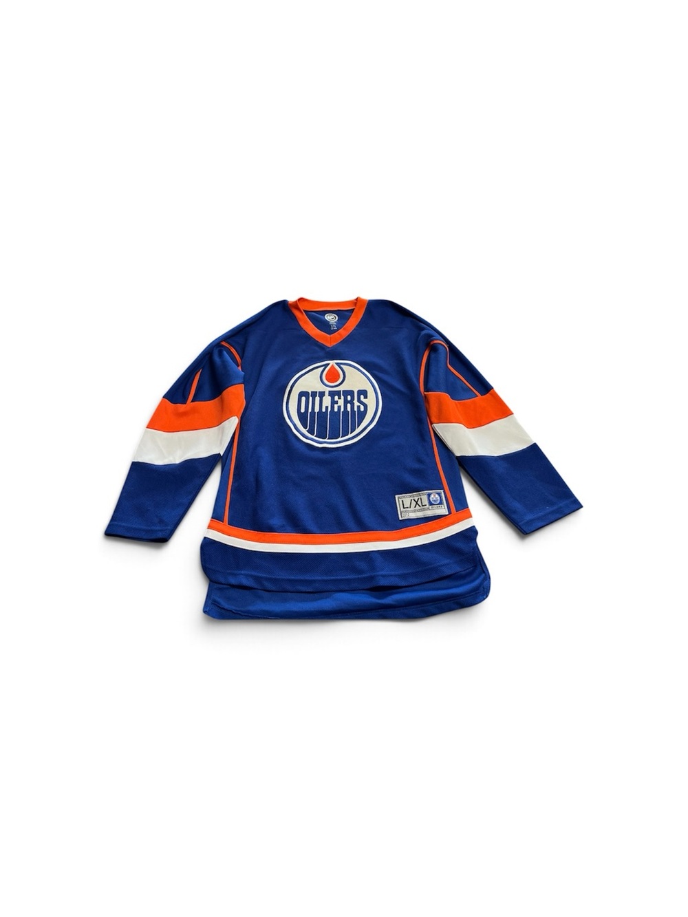 Edmonton Oilers Nugent-Hopkins Youth Blue Hockey Jersey - L/XL